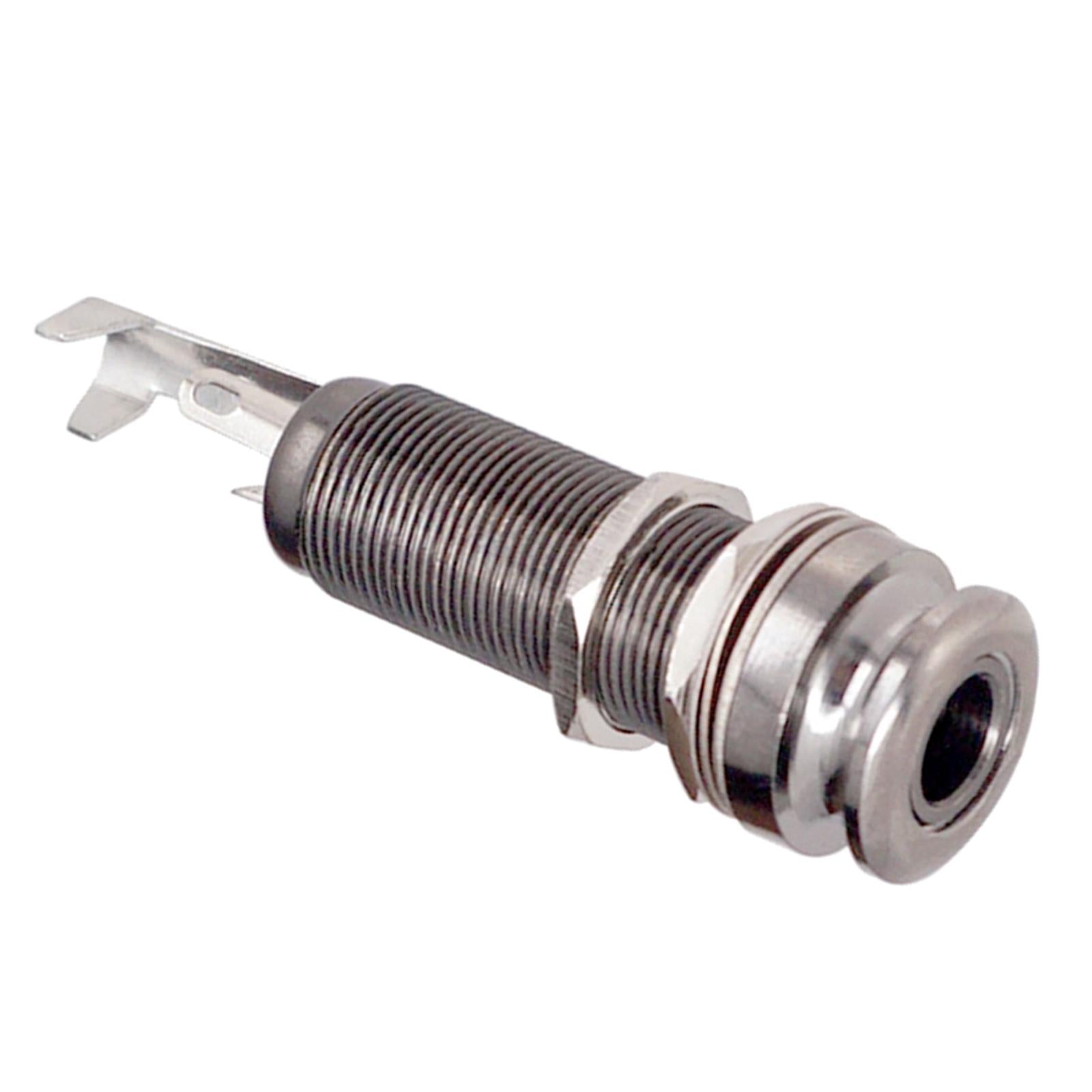 Threaded Cylinder Output Strap EndPin for Electric Guitar Bronze