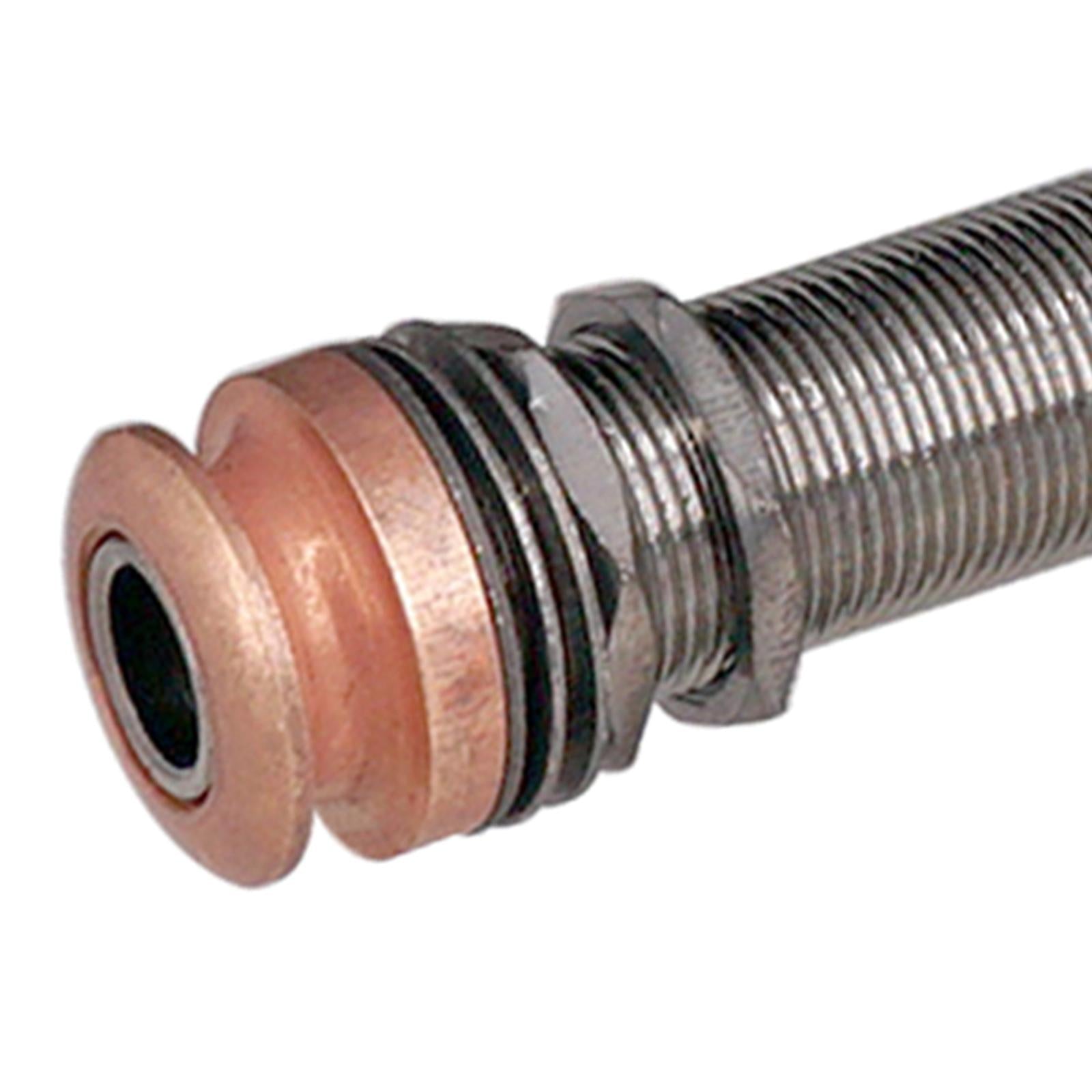 Threaded Cylinder Output Strap EndPin for Electric Guitar Light Brown
