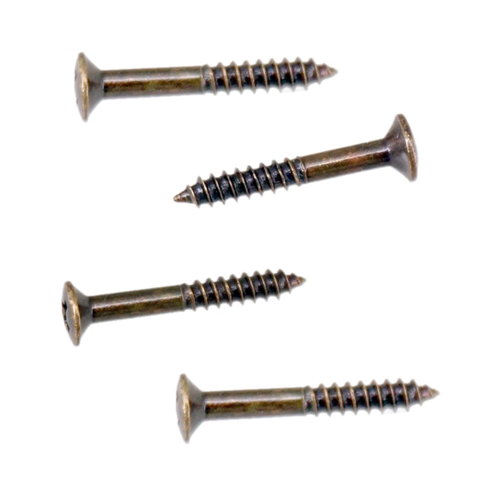 40Pack Guitar Humbucker Pickup Ring Mounting Screws Guitar Parts Bronze