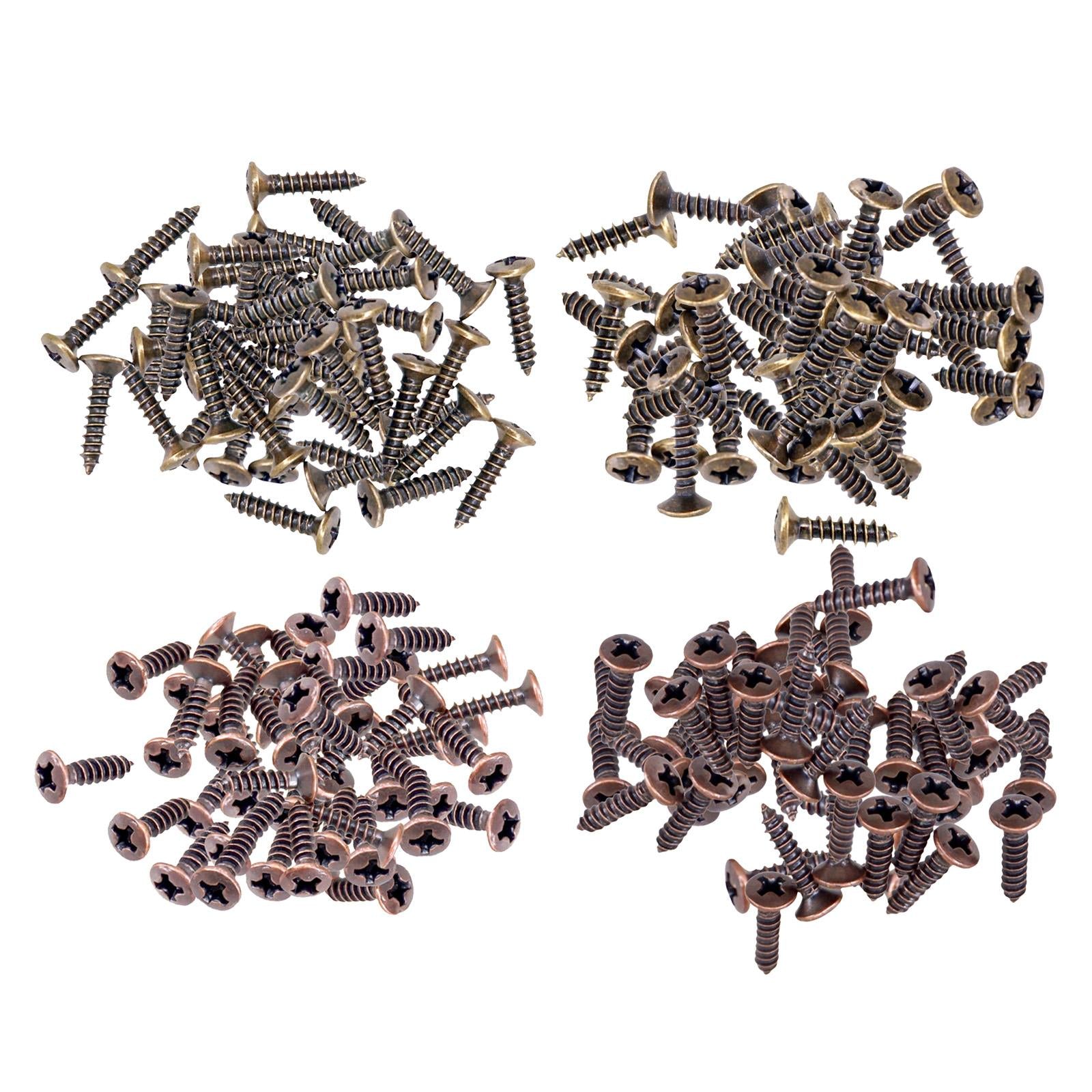 50x Pickguard Mounting Screws for ST SQ Replacement Parts Copper 3x12mm