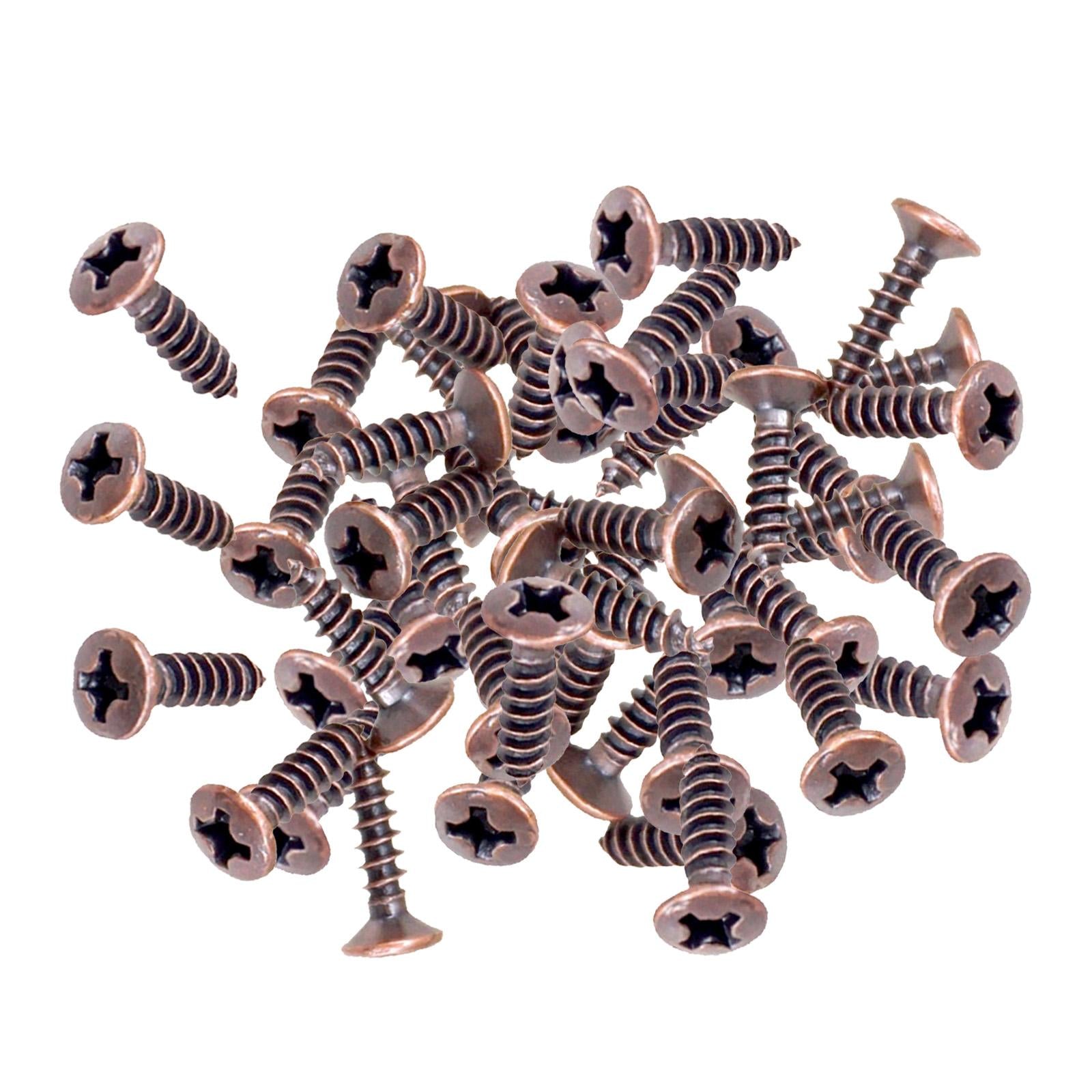 50x Pickguard Mounting Screws for ST SQ Replacement Parts Copper 3x12mm