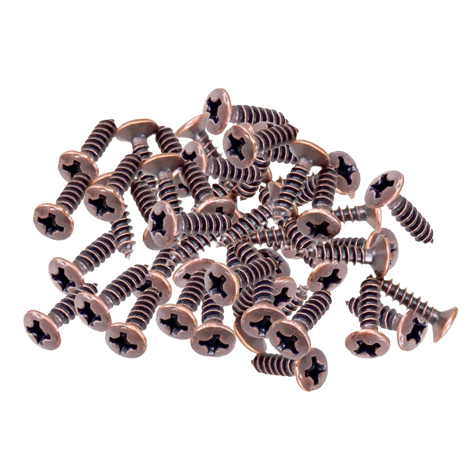50x Pickguard Mounting Screws for ST SQ Replacement Parts Copper 3x12mm