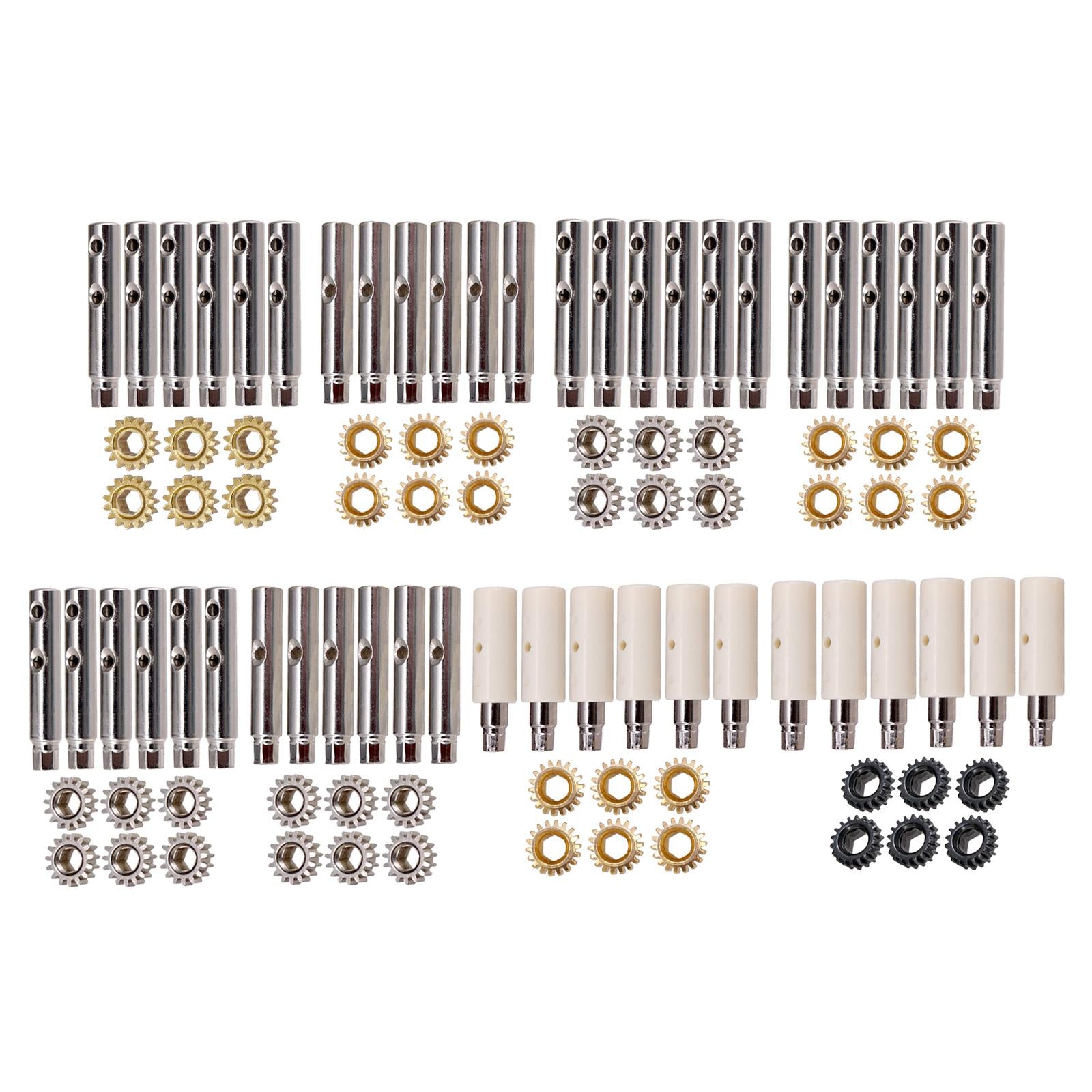 6Pcs Guitar Tuning Pegs Tuners Machine Heads Gear and Pins Parts Style1