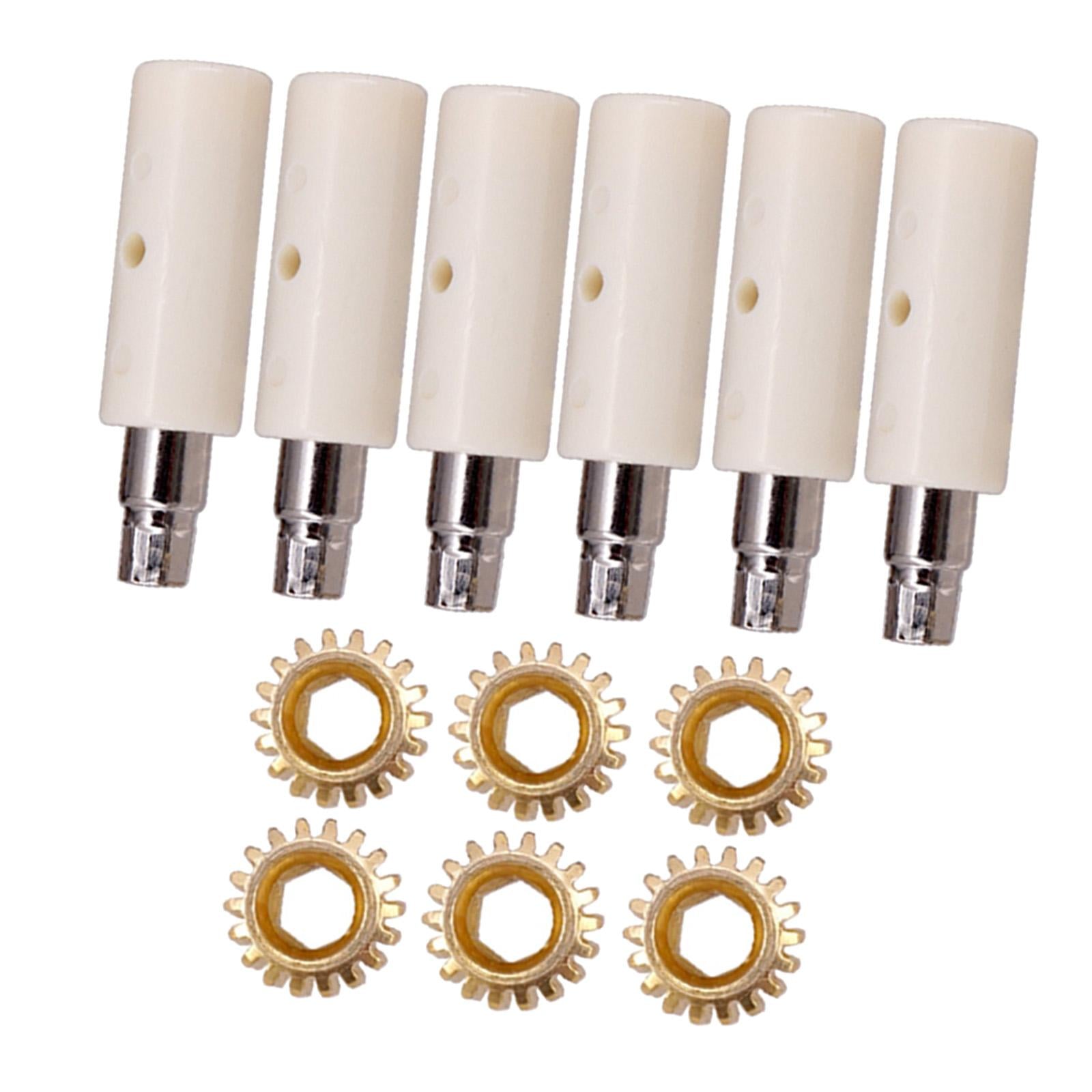 6Pcs Guitar Tuning Pegs Tuners Machine Heads Gear and Pins Parts Style1