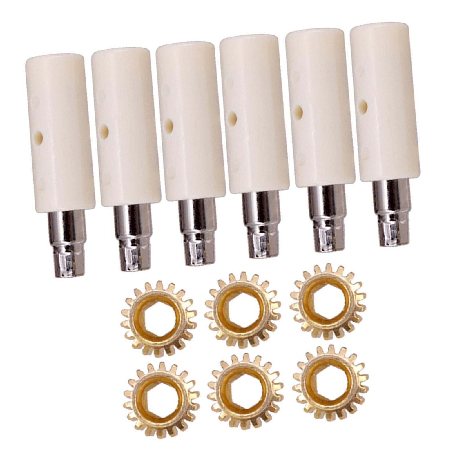 6Pcs Guitar Tuning Pegs Tuners Machine Heads Gear and Pins Parts Style1