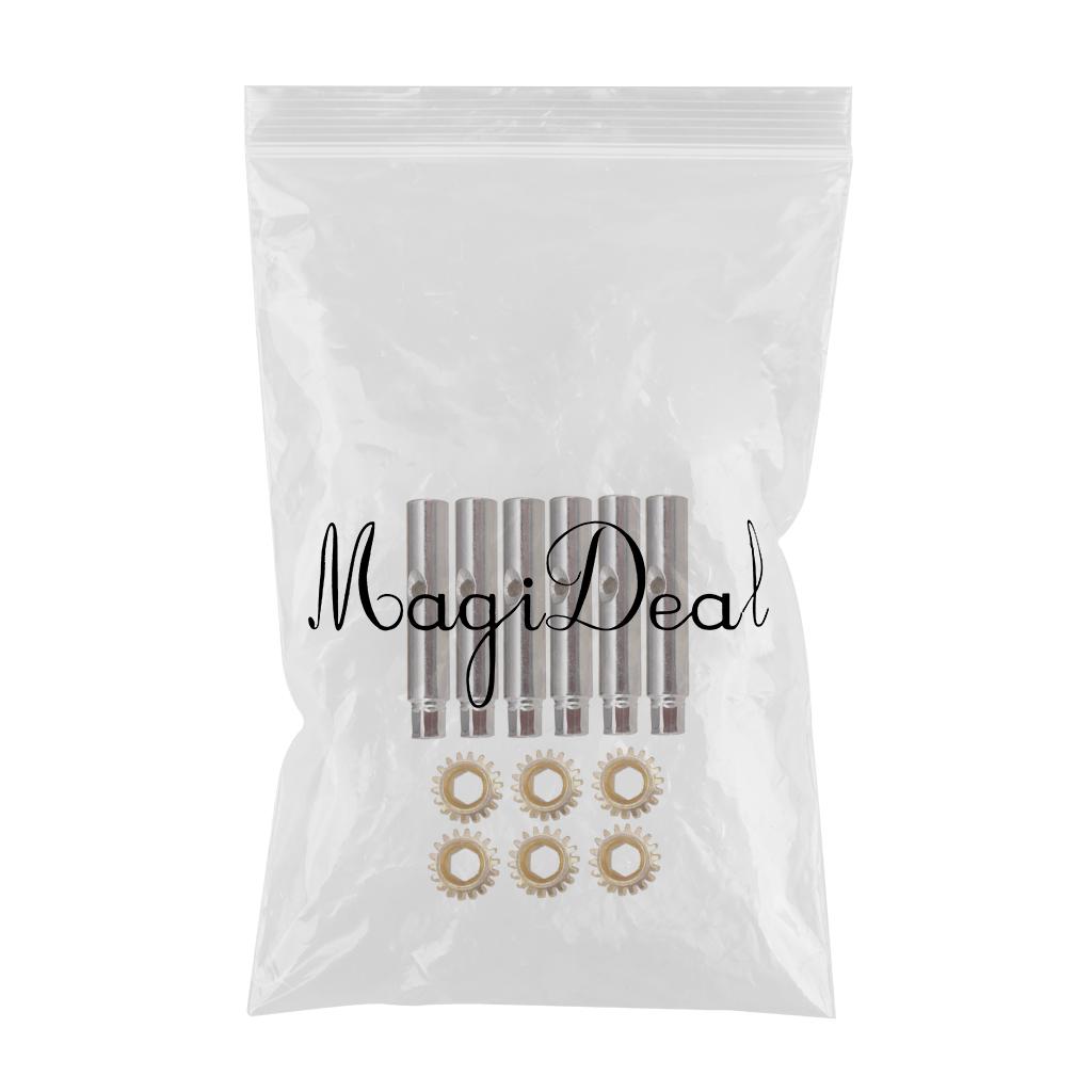 6Pcs Guitar Tuning Pegs Tuners Machine Heads Gear and Pins Parts Style3