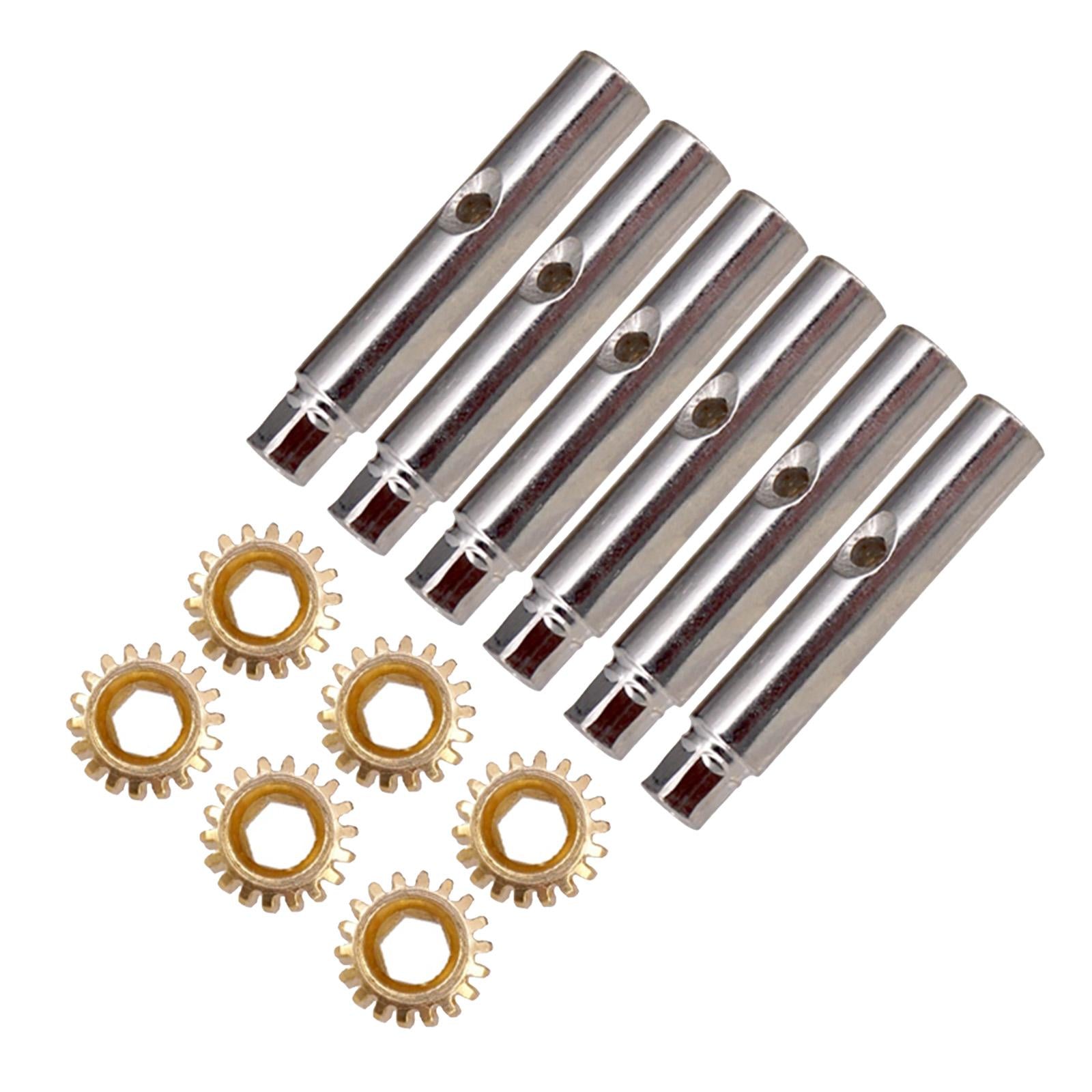 6Pcs Guitar Tuning Pegs Tuners Machine Heads Gear and Pins Parts Style3
