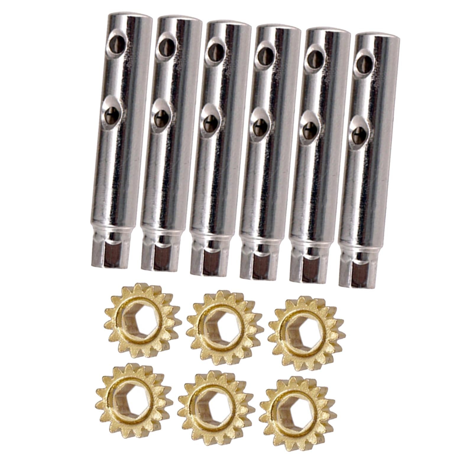6Pcs Guitar Tuning Pegs Tuners Machine Heads Gear and Pins Parts Style7