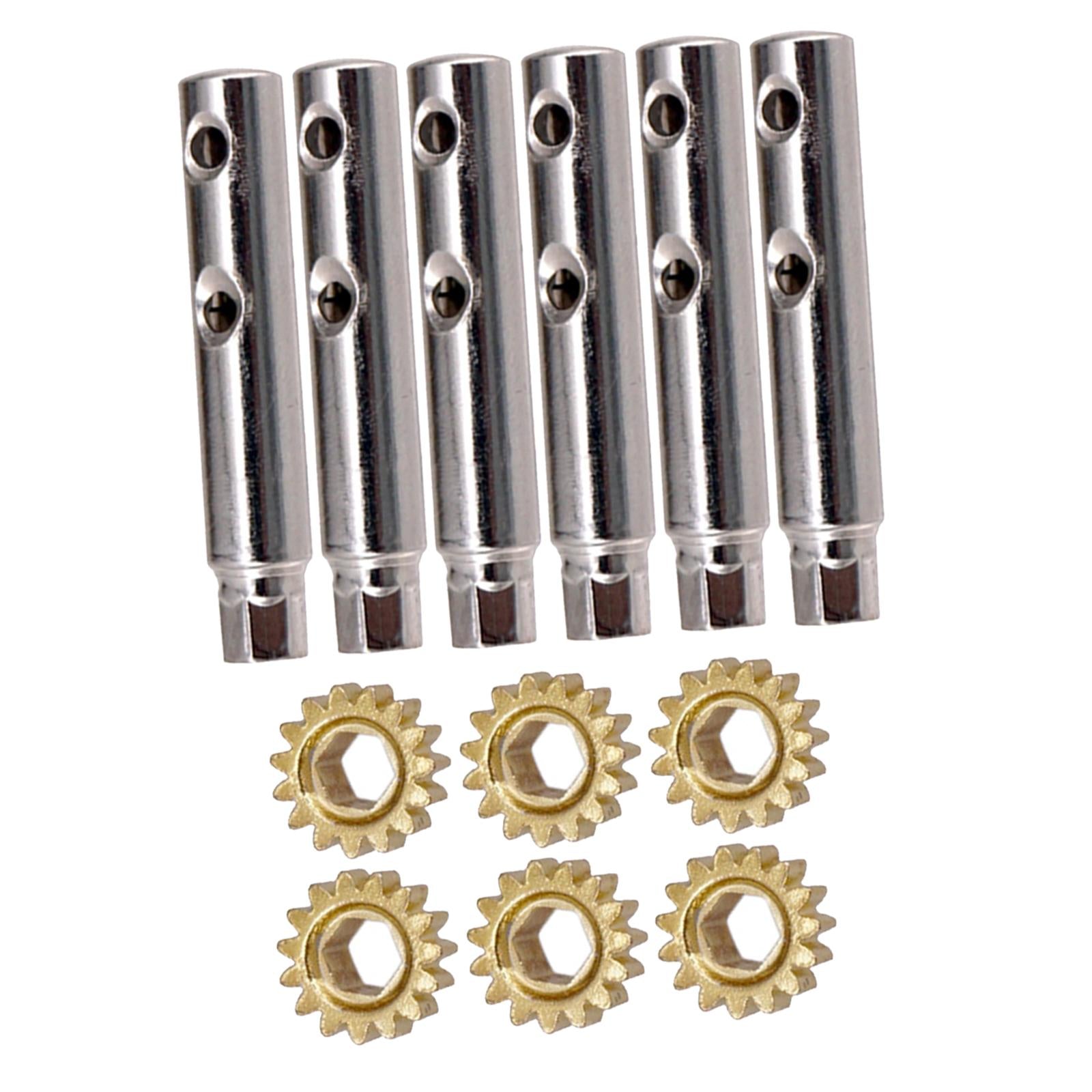 6Pcs Guitar Tuning Pegs Tuners Machine Heads Gear and Pins Parts Style7