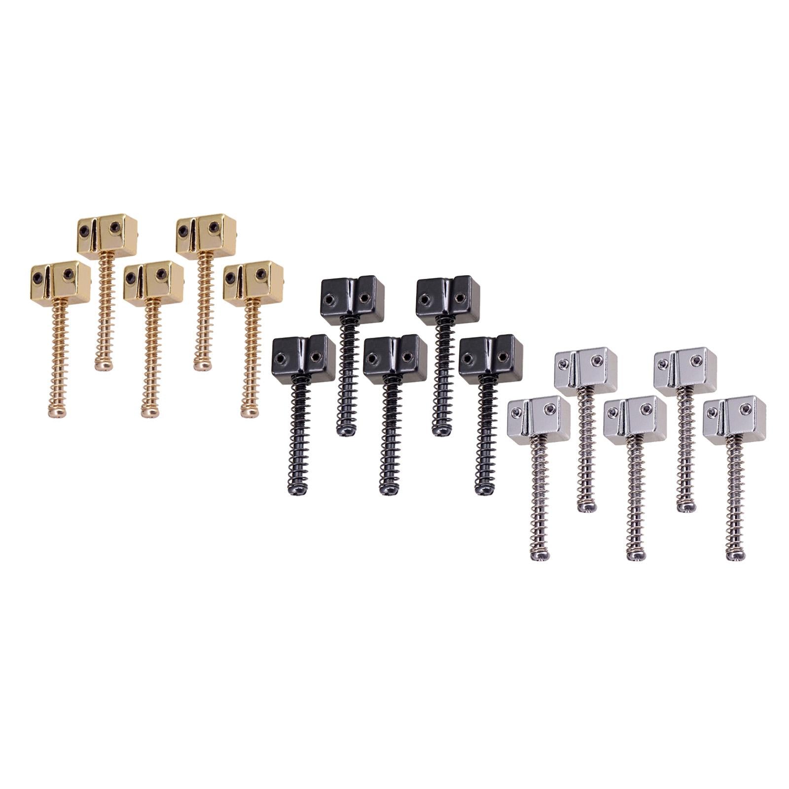 5pcs Zinc Alloy Saddle String Bridge for Bass Instrument Accessories Silver