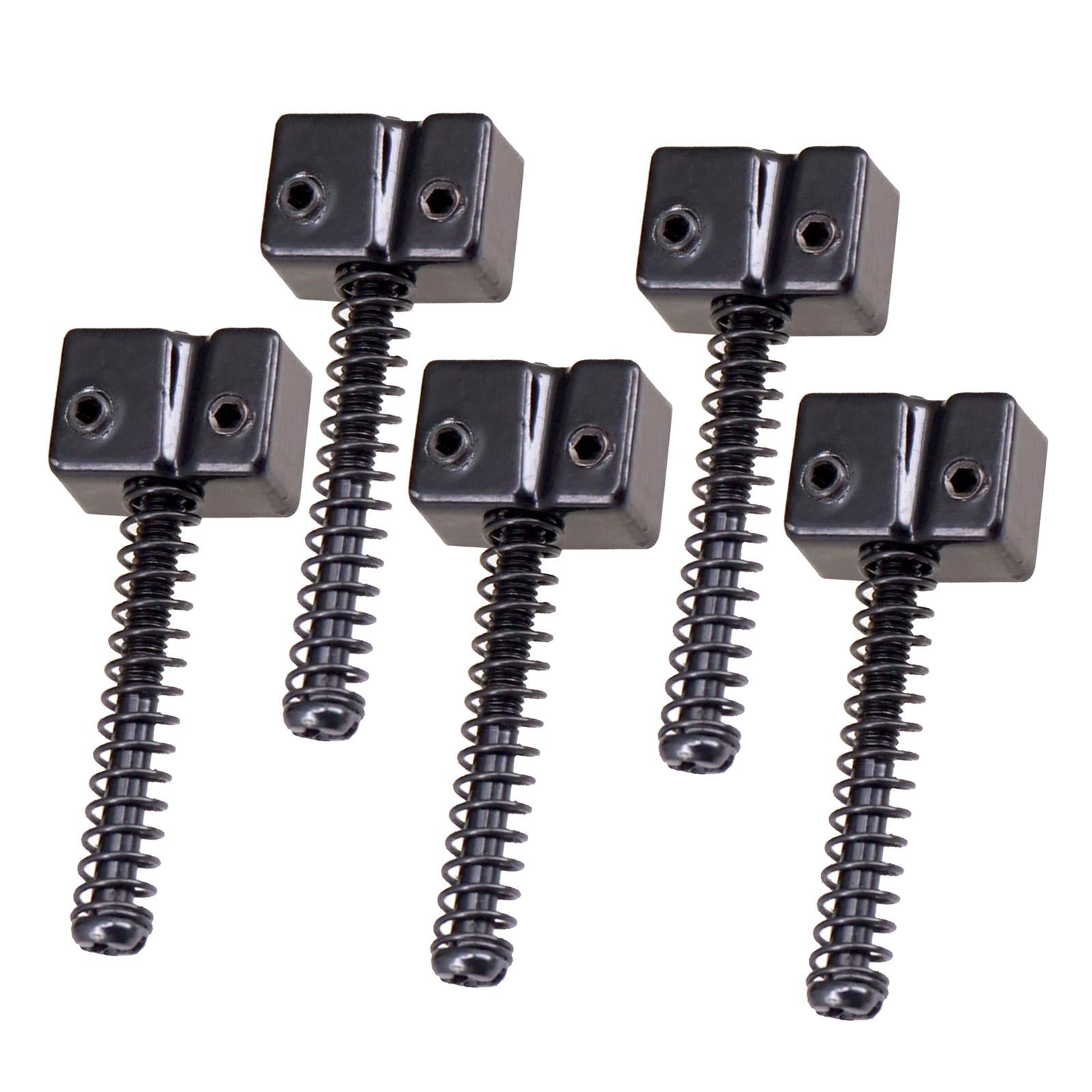 5pcs Zinc Alloy Saddle String Bridge for Bass Instrument Accessories Black