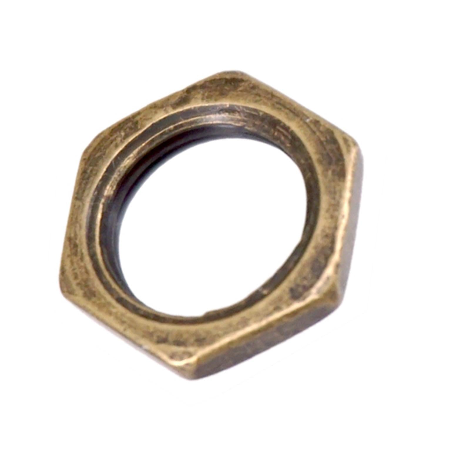 10Pc 3/8'' Guitar Jack Nuts with Lock Washer Set for Guitar Bass Replacement