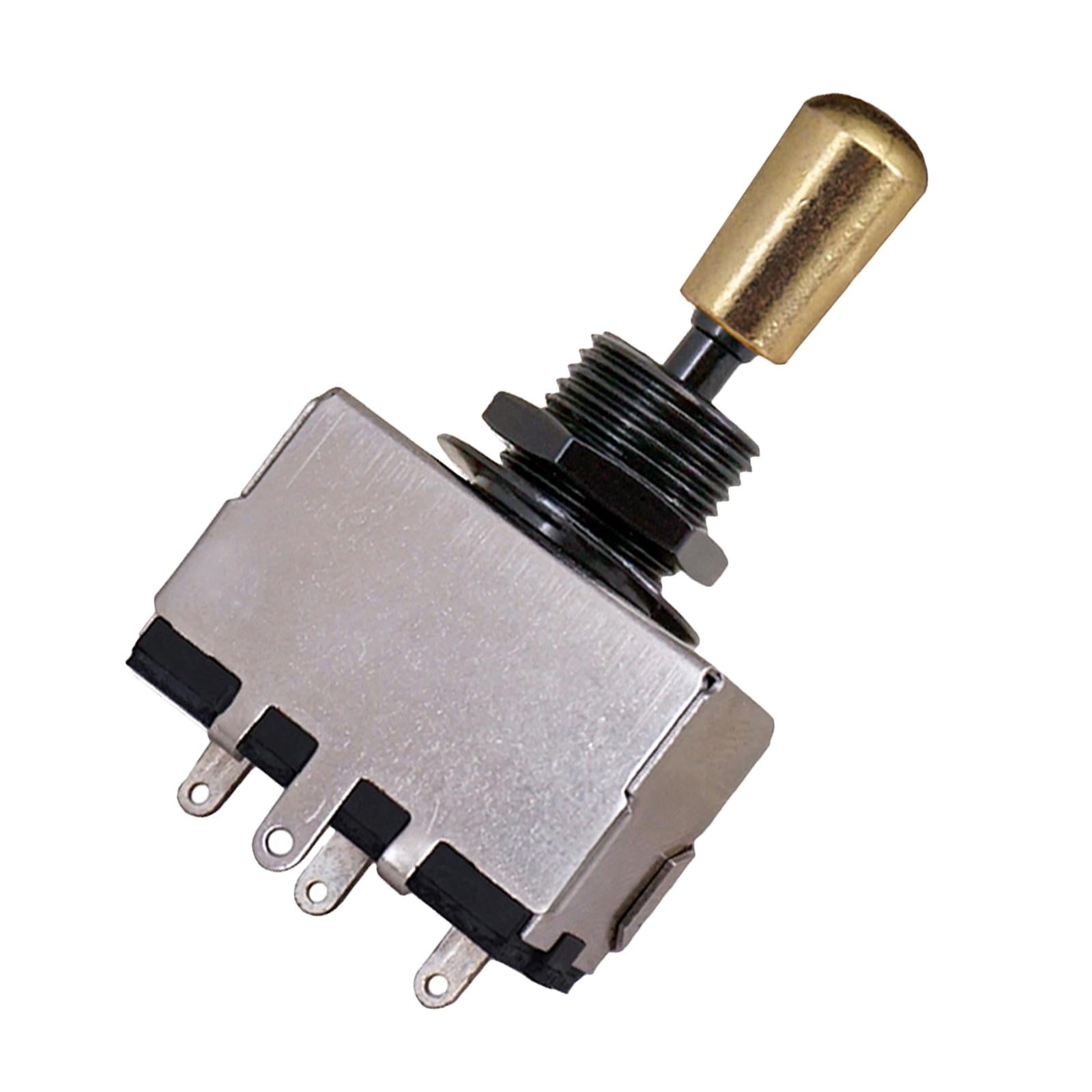 3 Way Pickup Selector Tone Switch Copper Knob Electric Guitar Parts Gold