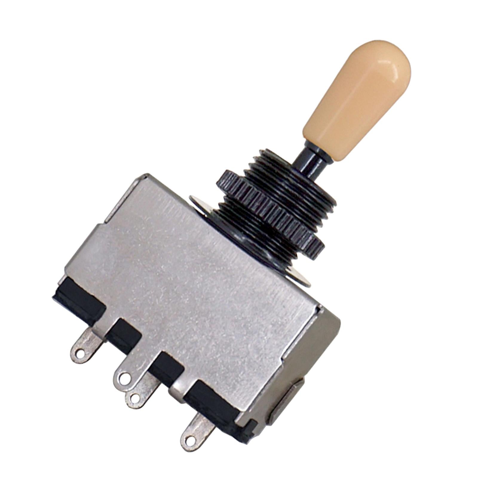 3 Way Pickup Selector Tone Switch Copper Knob Electric Guitar Parts Yellow