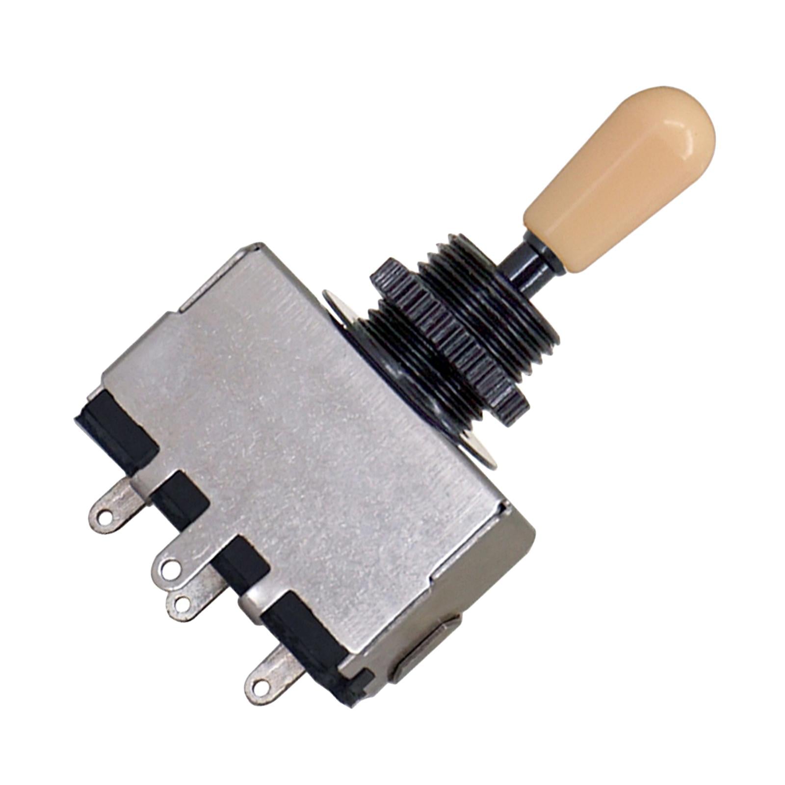 3 Way Pickup Selector Tone Switch Copper Knob Electric Guitar Parts Yellow