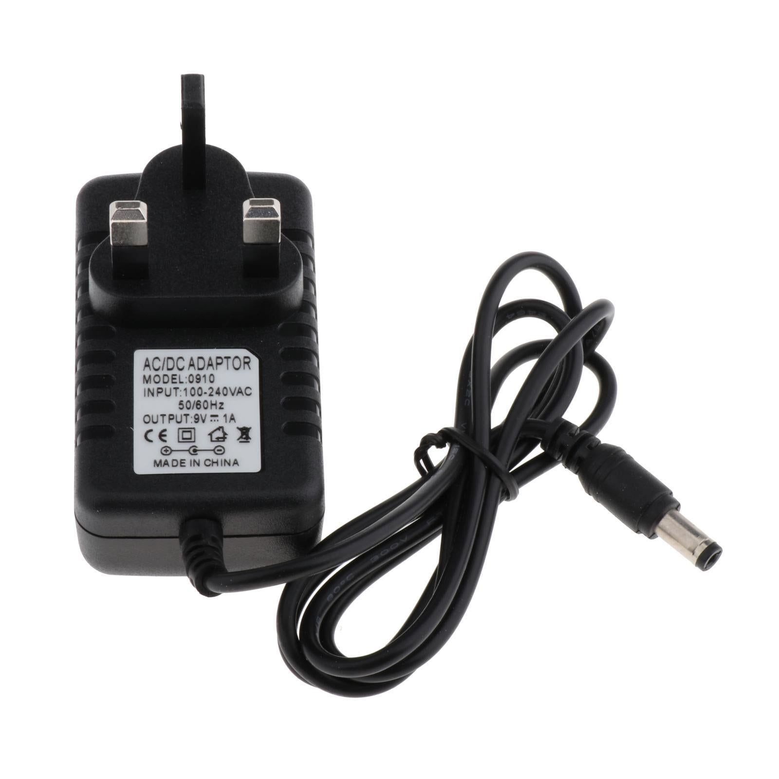9V AC/DC Guitar Effect Power Adapter Charger w/ 1 to 5 Way Cable Cords