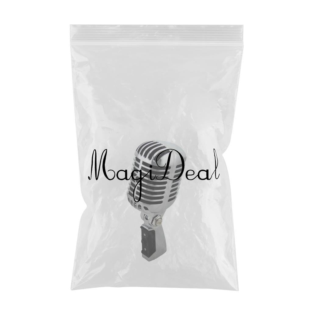 Classic Vintage Dynamic Vocal Microphone for Live Stage Karaoke Silver