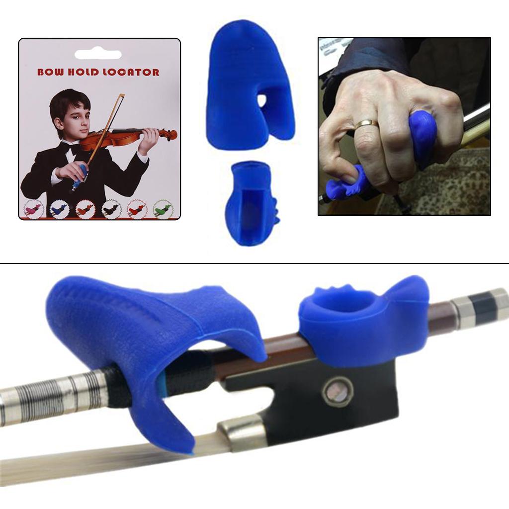 Violin Bow Grip Correcting Hold for 2/4 3/4 Violin Viola Training Blue