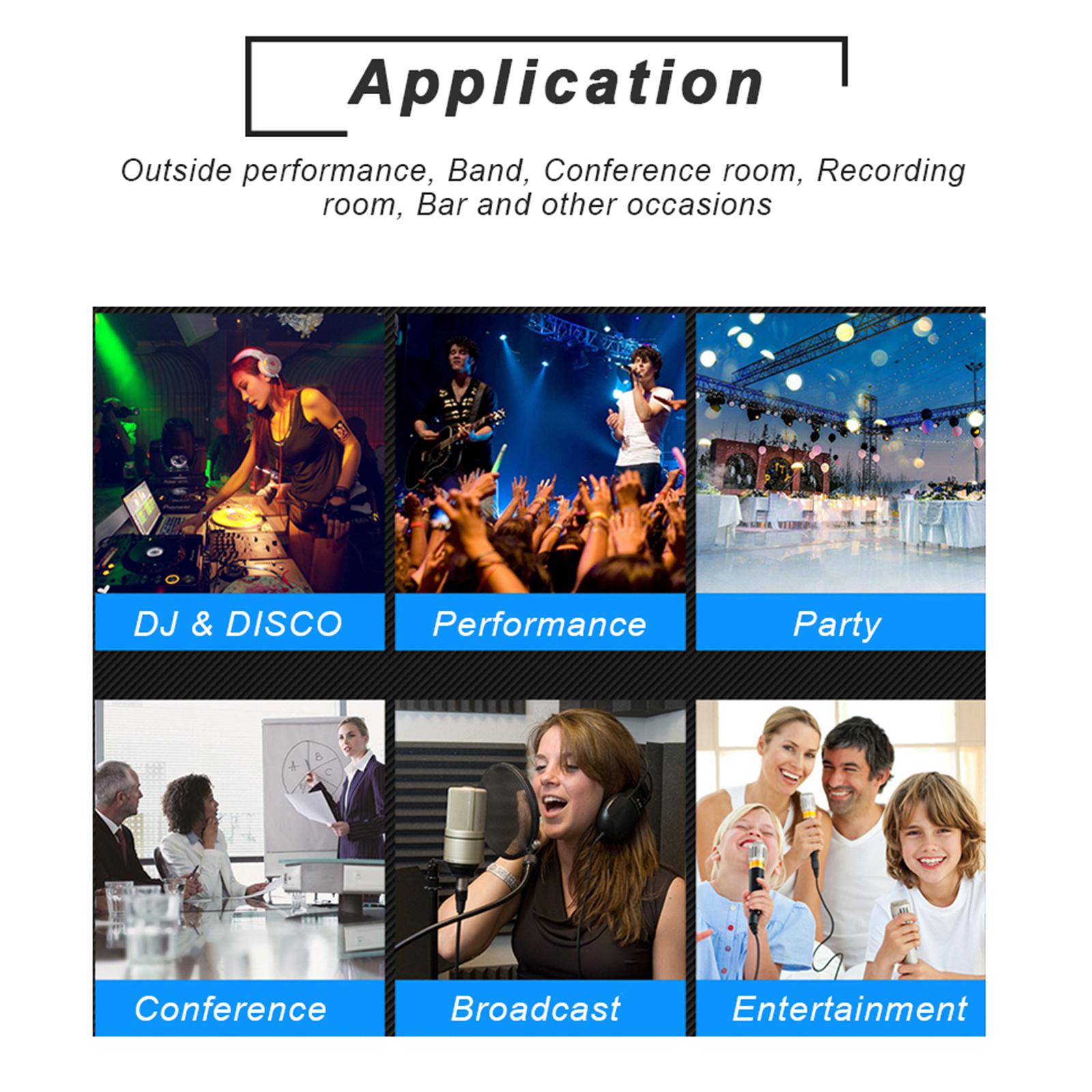 Professional DJ Audio Mixer 6-Channel Compatible DJ Controller Sound Mixer