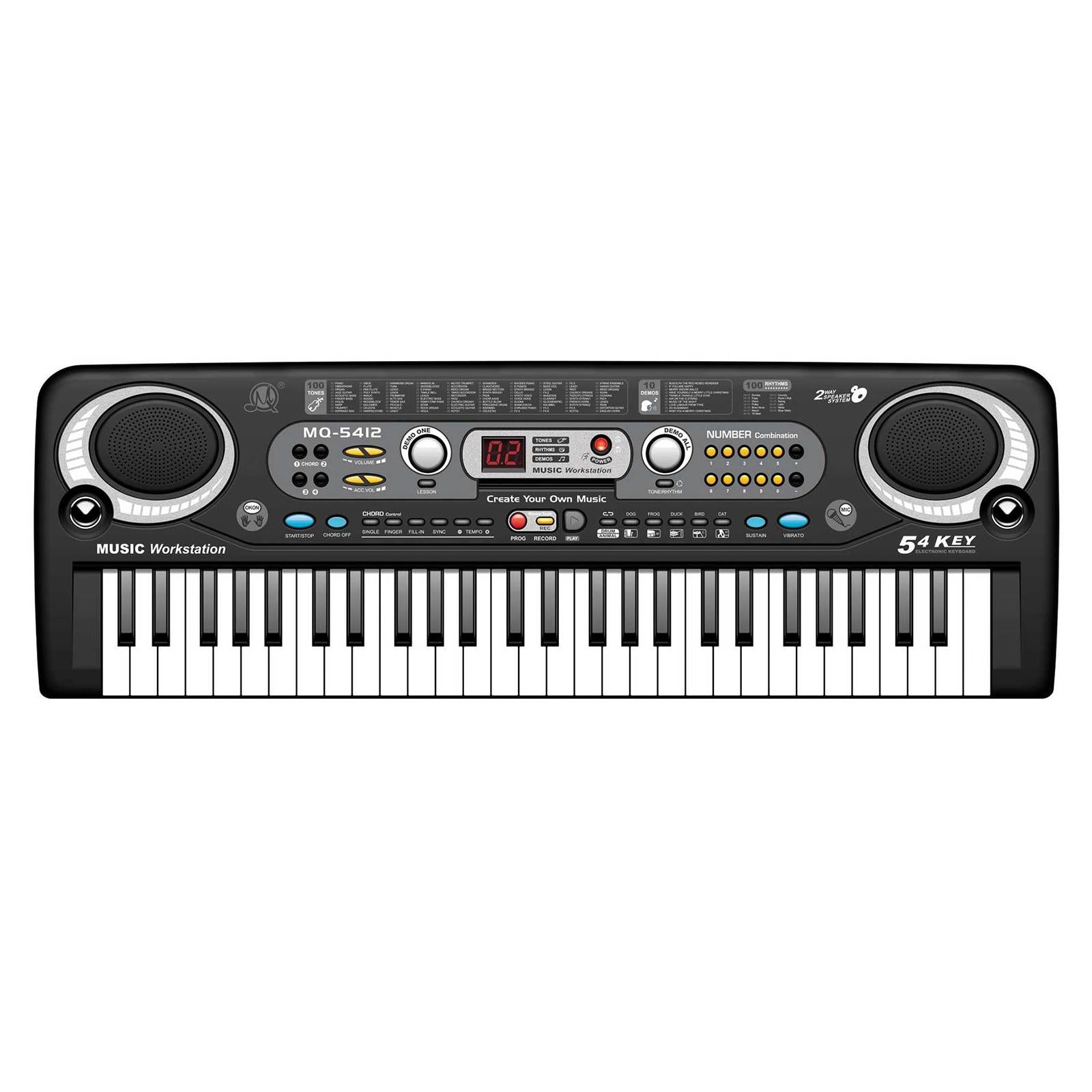 54 Key Digital Music Electronic Keyboard Key Board Electric Piano EU Plug