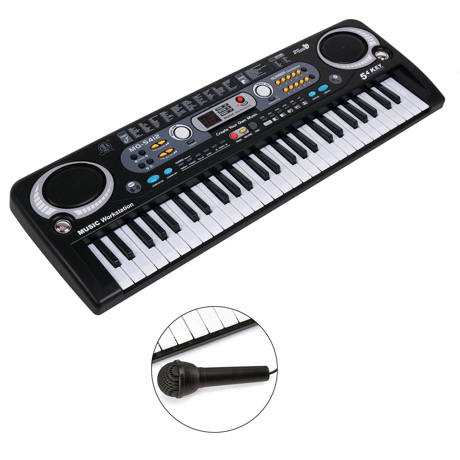 54 Key Digital Music Electronic Keyboard Key Board Electric Piano EU Plug
