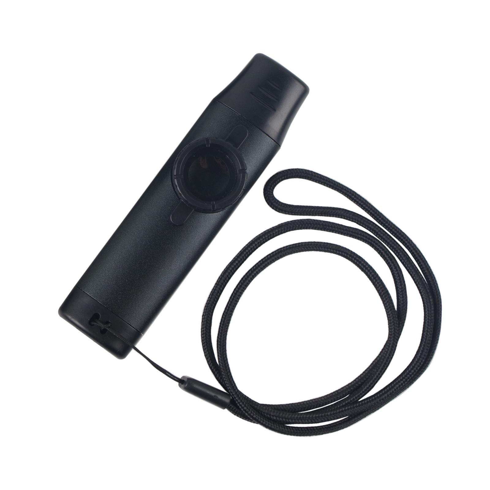 Kazoo Harmonica Mouth Flute Diaphragm Mouth for Piano Musical Instruments Black