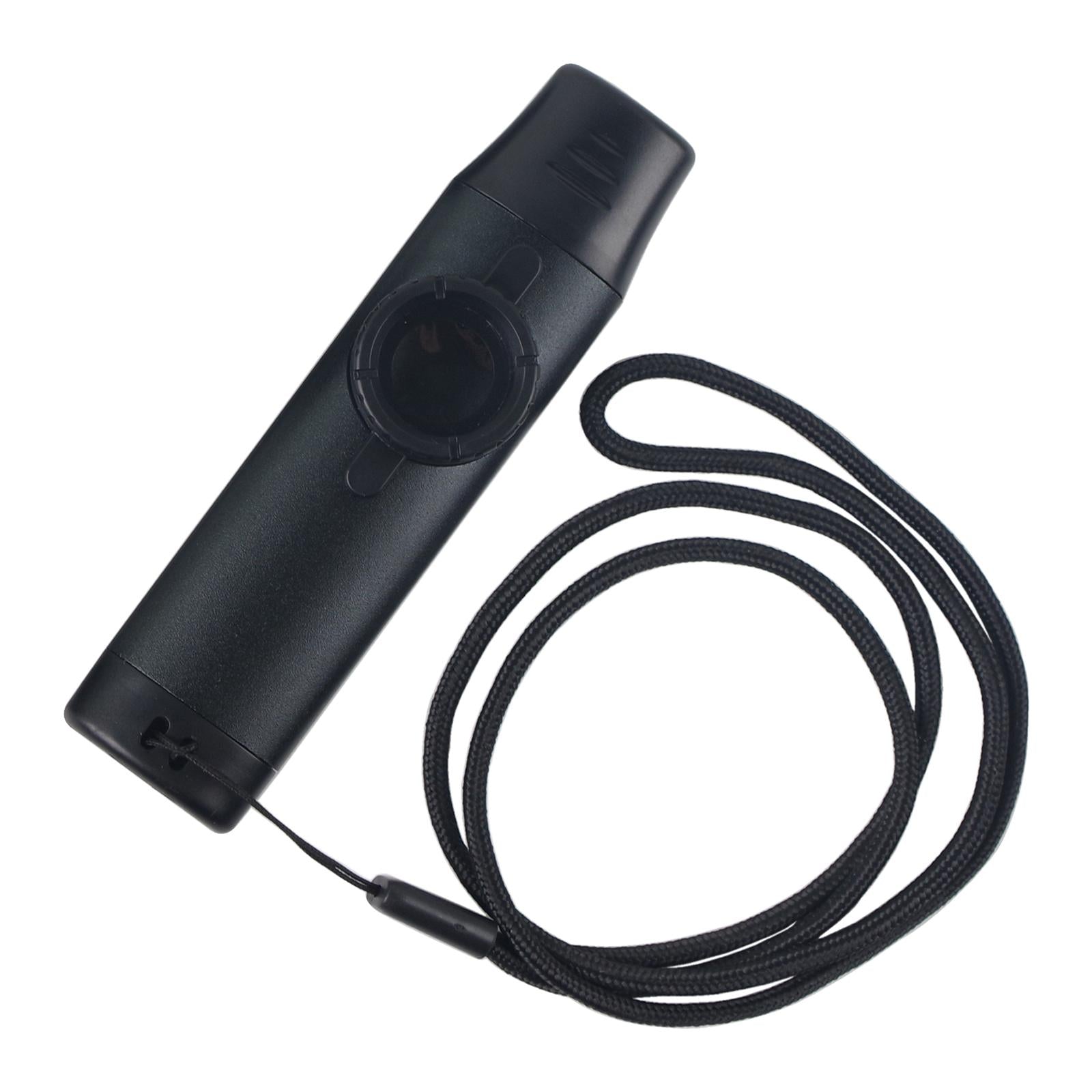 Kazoo Harmonica Mouth Flute Diaphragm Mouth for Piano Musical Instruments Black