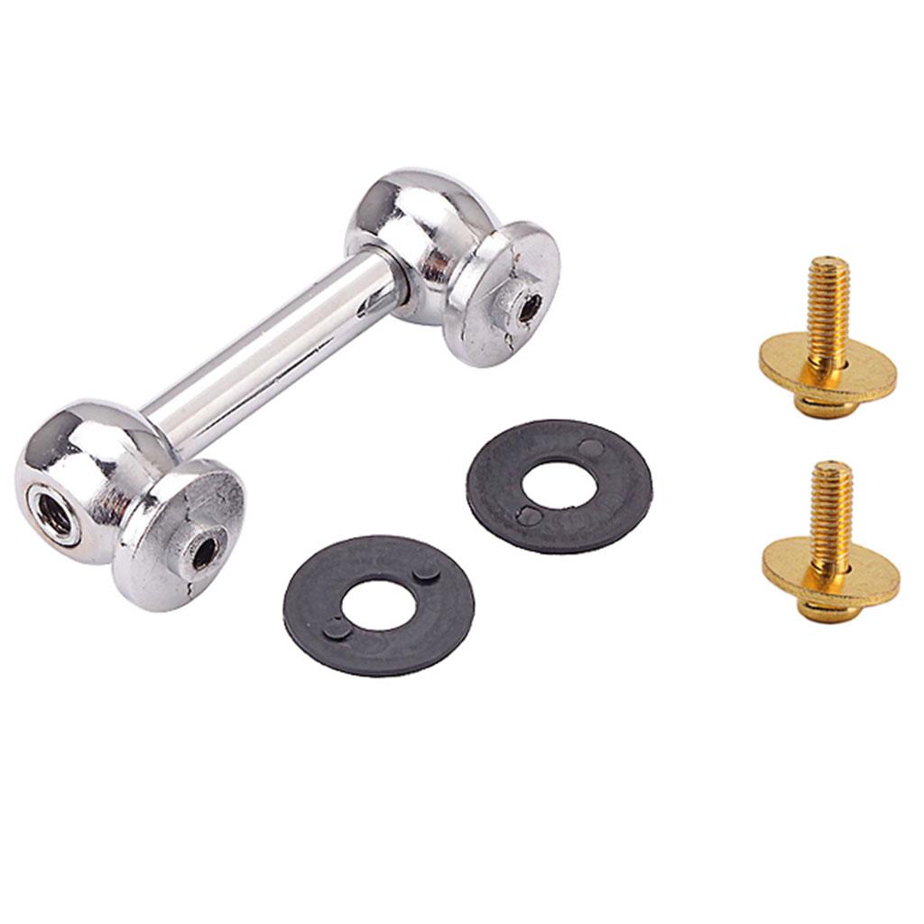 Two Side Snare Drum Lugs with Mounting Screws for Snare Drum Parts Chrome