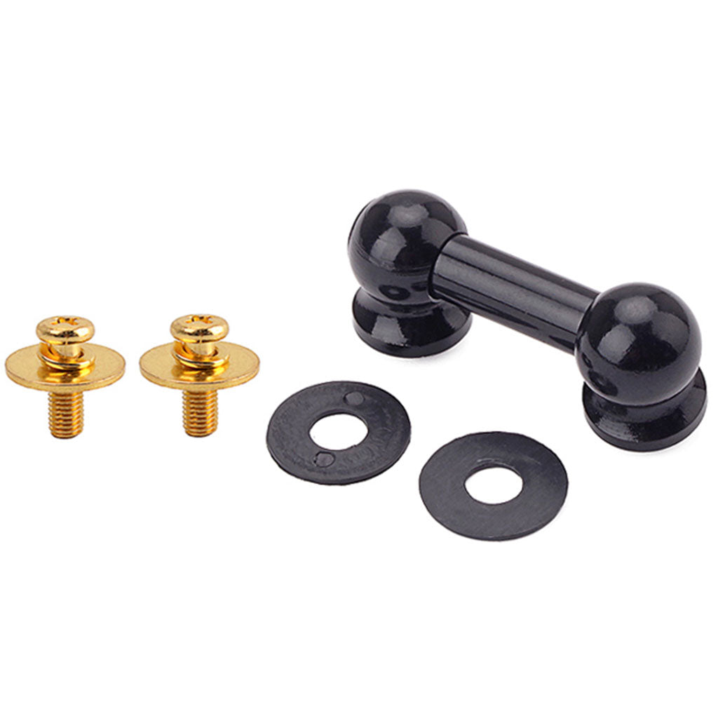Two Side Snare Drum Lugs with Mounting Screws for Snare Drum Parts Black