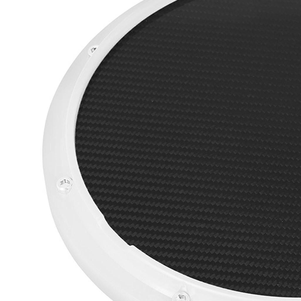 Drum Practice Pad, 12 inch Mute Instruments Accessory for Music Enthusiast white