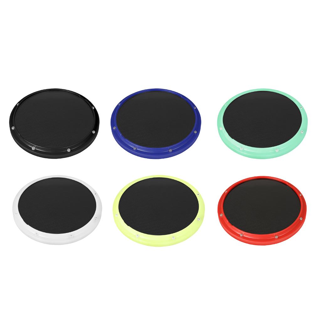 Drum Practice Pad, 12 inch Mute Instruments Accessory for Music Enthusiast white