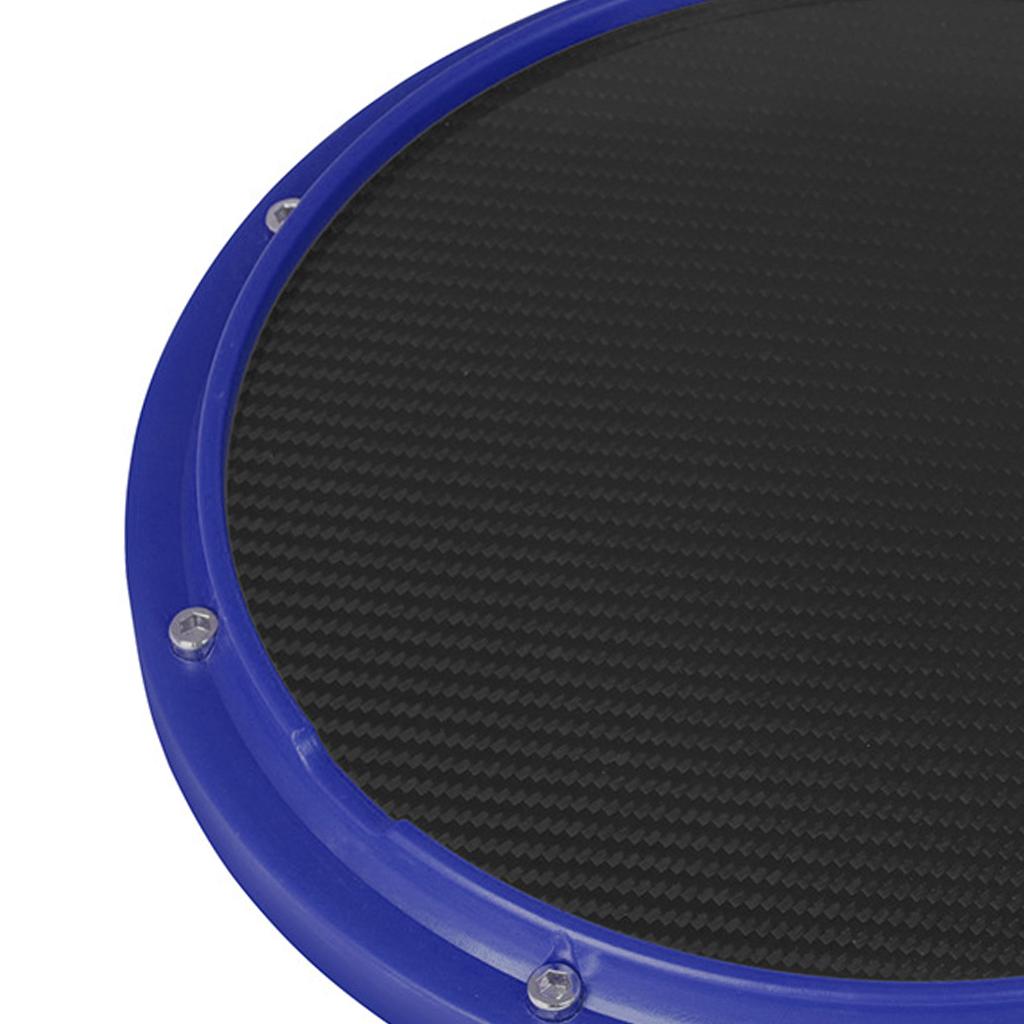 Drum Practice Pad, 12 inch Mute Instruments Accessory for Music Enthusiast blue