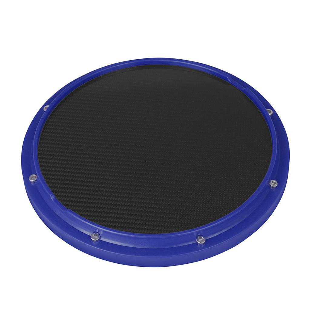 Drum Practice Pad, 12 inch Mute Instruments Accessory for Music Enthusiast blue