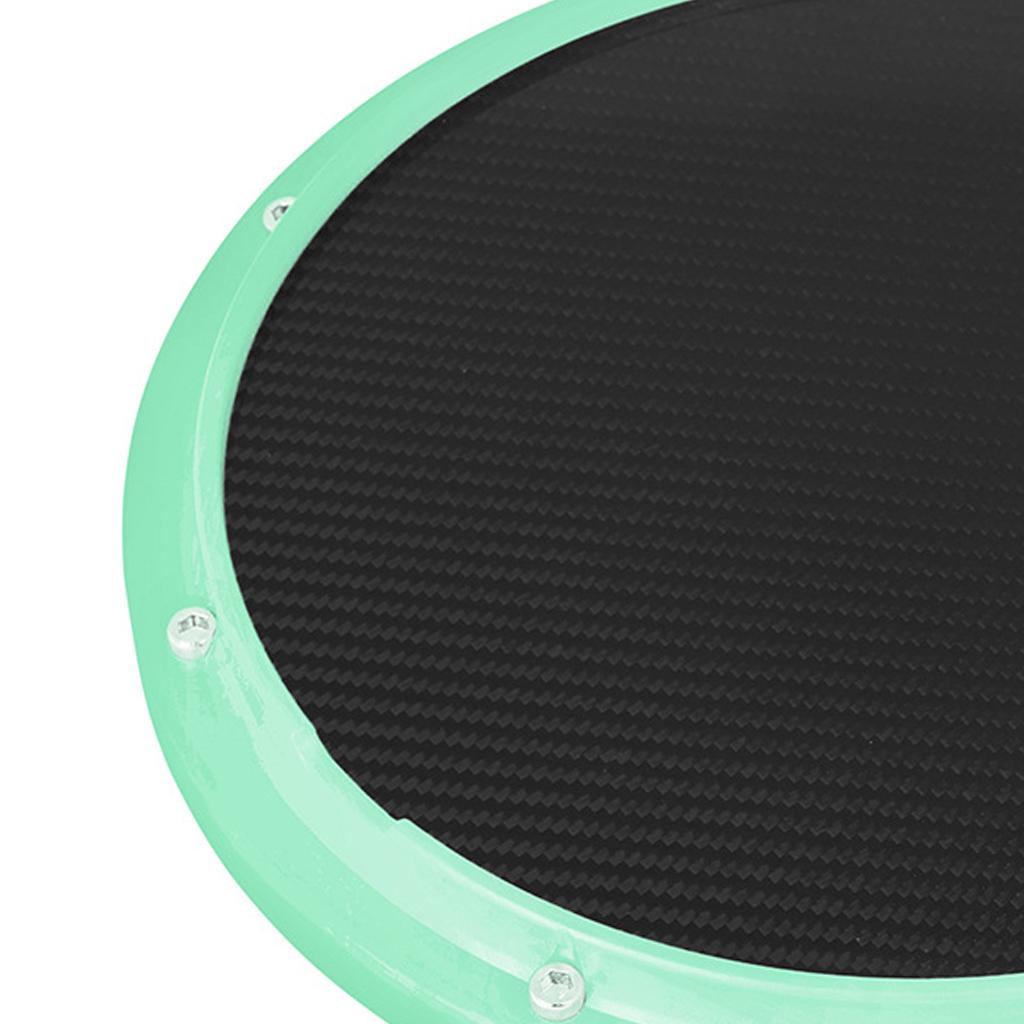 Drum Practice Pad, 12 inch Mute Instruments Accessory for Music Enthusiast cyan