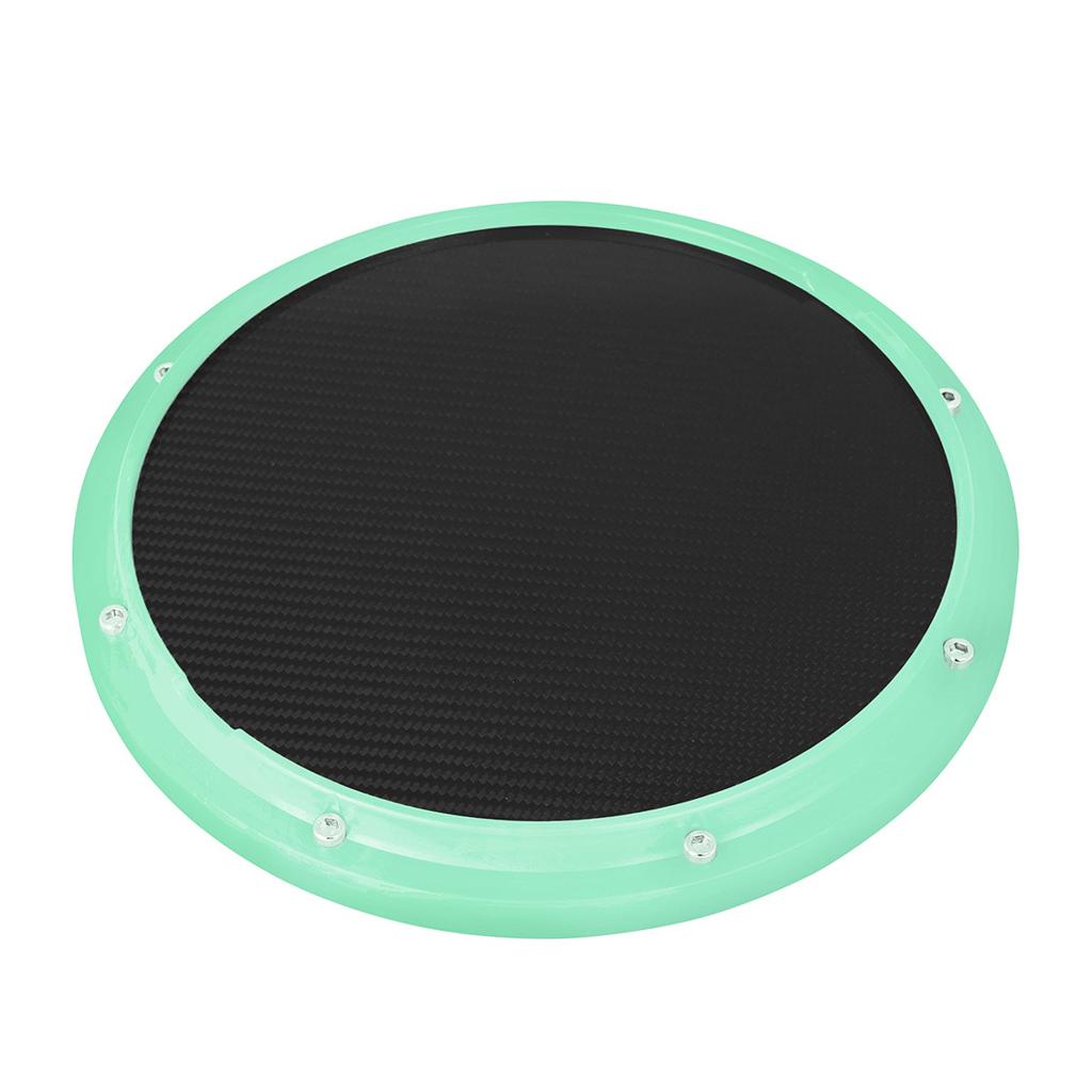 Drum Practice Pad, 12 inch Mute Instruments Accessory for Music Enthusiast cyan