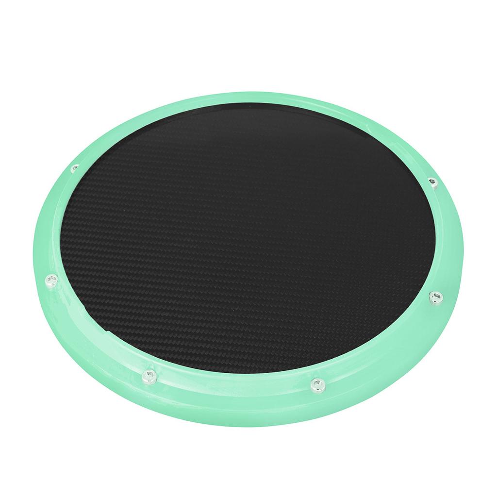Drum Practice Pad, 12 inch Mute Instruments Accessory for Music Enthusiast cyan