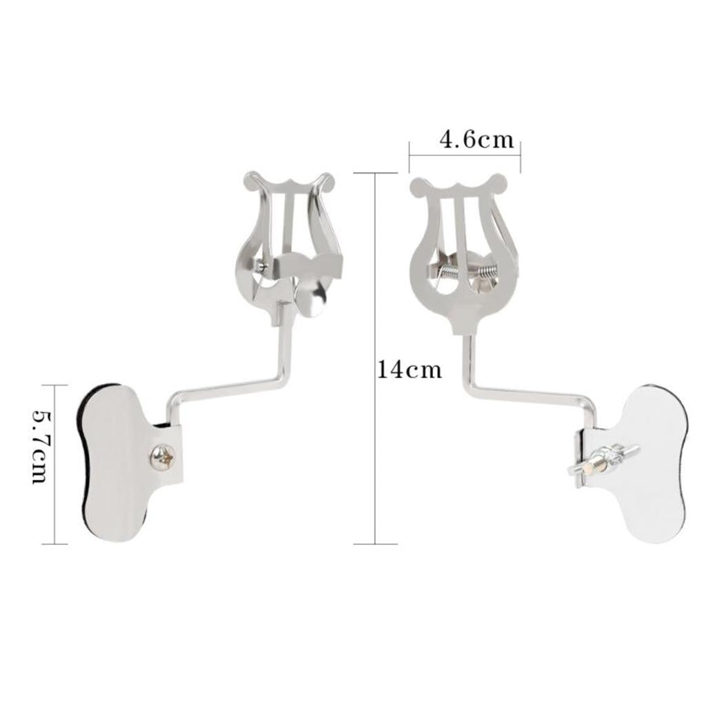 Clarinet Lyre Sheet Music Clamp Stand Instrument Holder for Marching Band