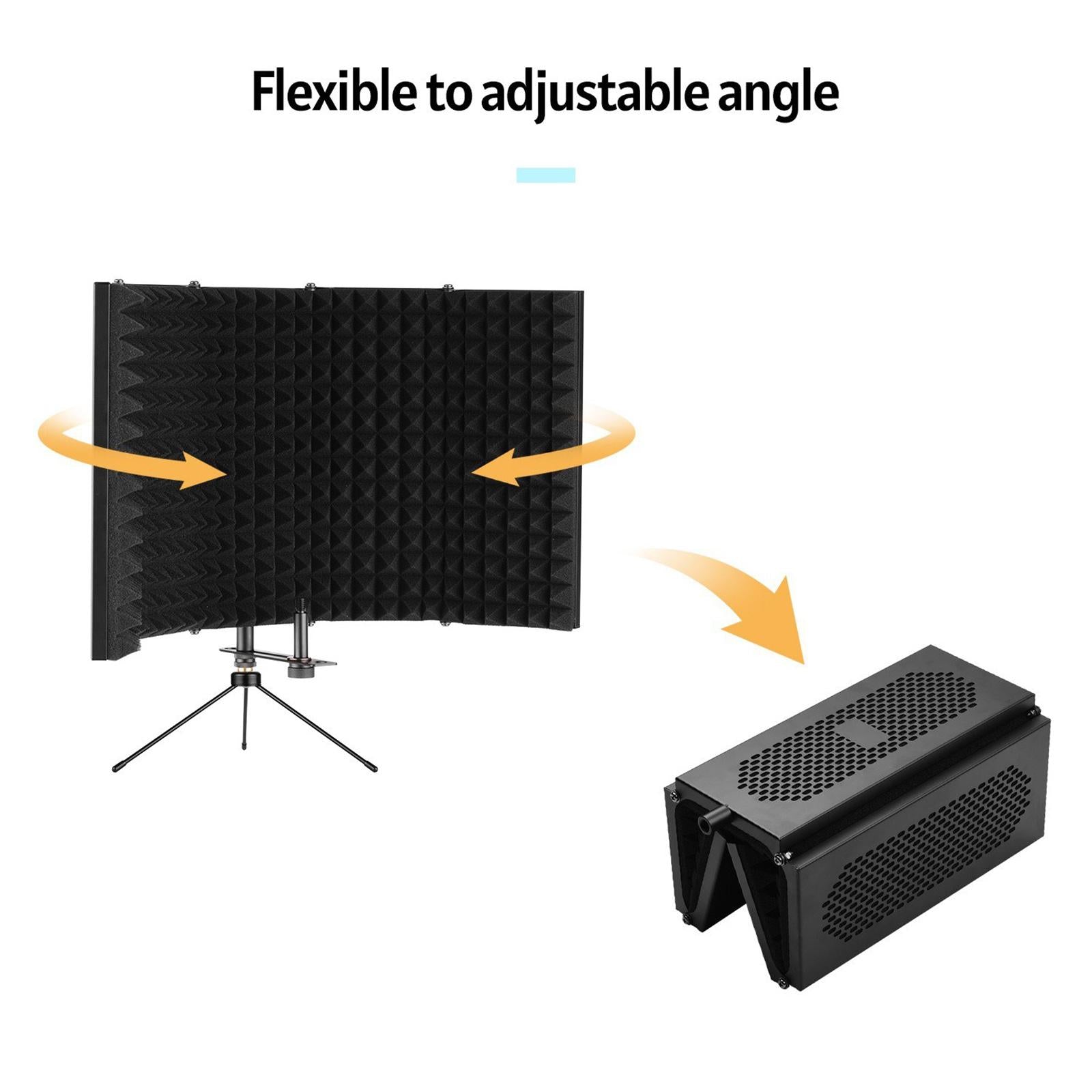 Microphone Isolation Screen Mic Sound Absorbing Foam Filter for Broadcasting