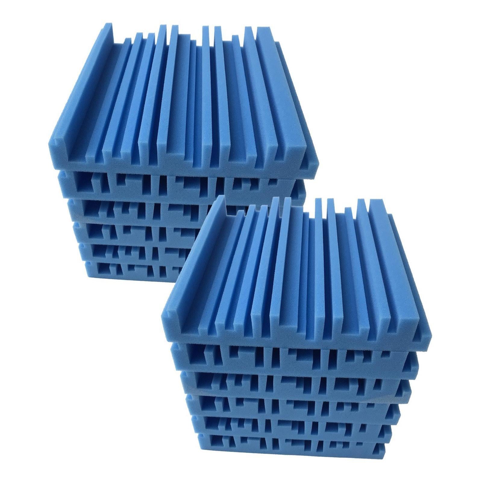 6pcs 30X30X5CM Soundproofing Acoustic Foam Noise Sound-Absorbing Deep Blue
