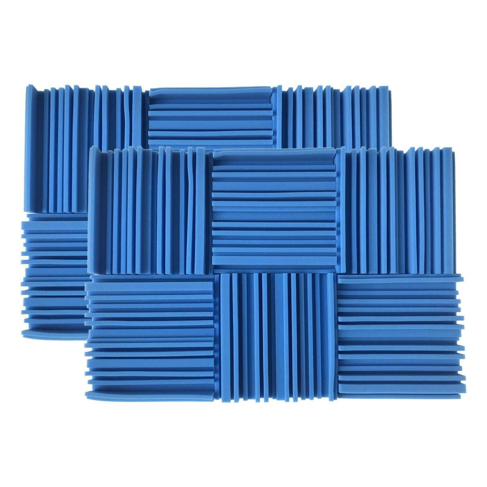 6pcs 30X30X5CM Soundproofing Acoustic Foam Noise Sound-Absorbing Deep Blue