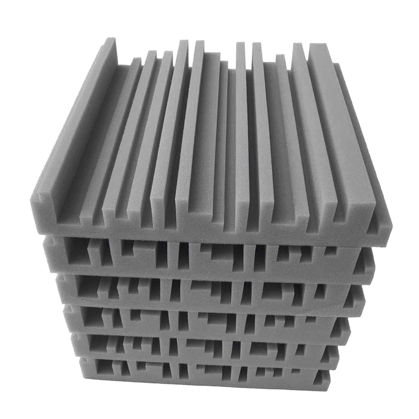 6pcs 30X30X5CM Soundproofing Acoustic Foam Noise Sound-Absorbing Grey