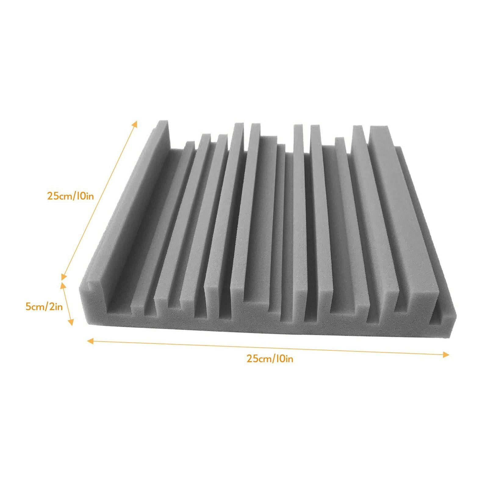 6pcs 30X30X5CM Soundproofing Acoustic Foam Noise Sound-Absorbing Grey