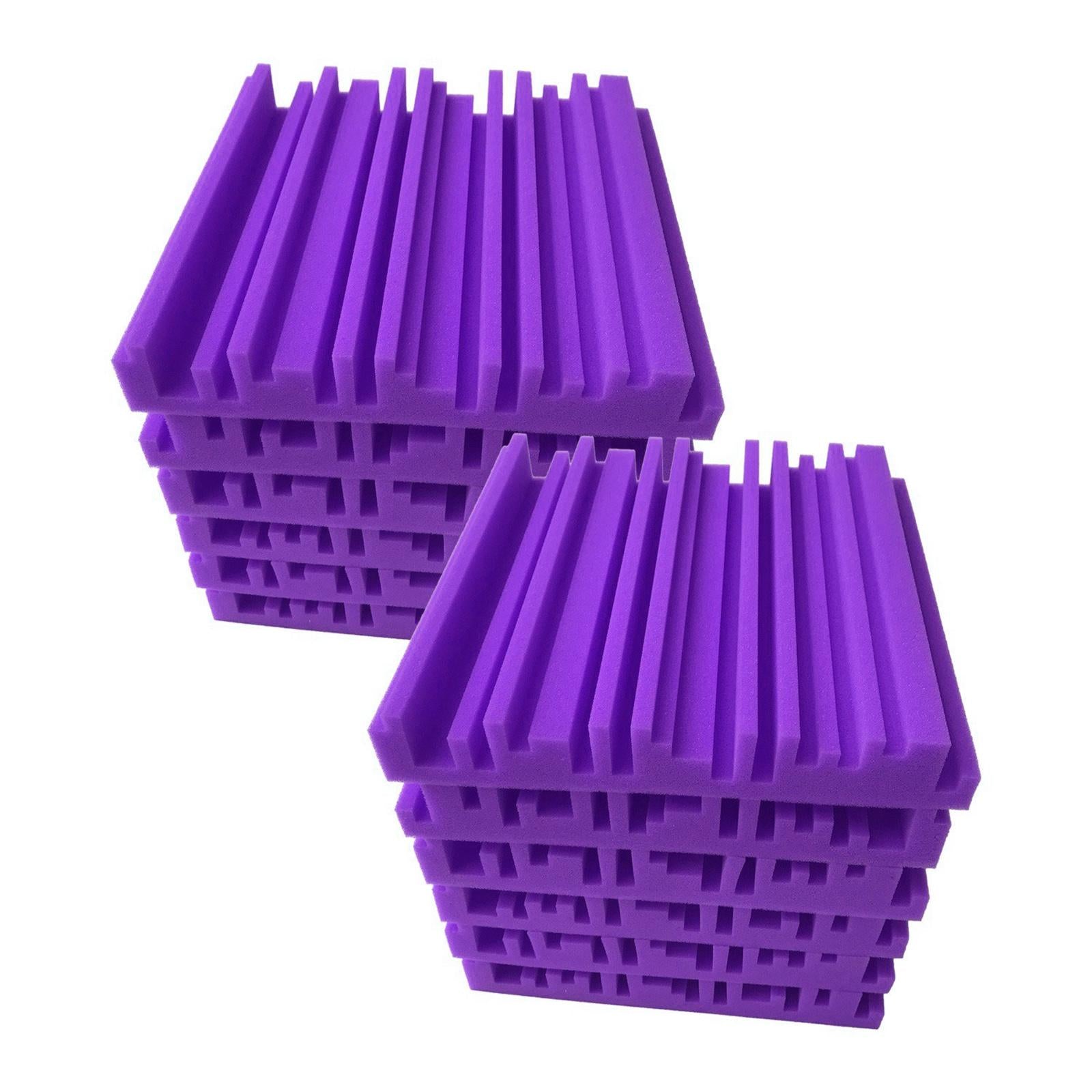 6pcs 30X30X5CM Soundproofing Acoustic Foam Noise Sound-Absorbing Purple