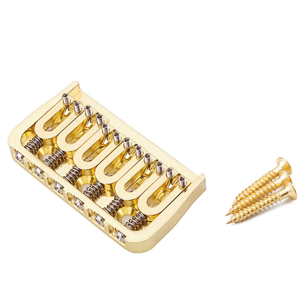 6 String Saddle Bridge Guitar Parts Accessories