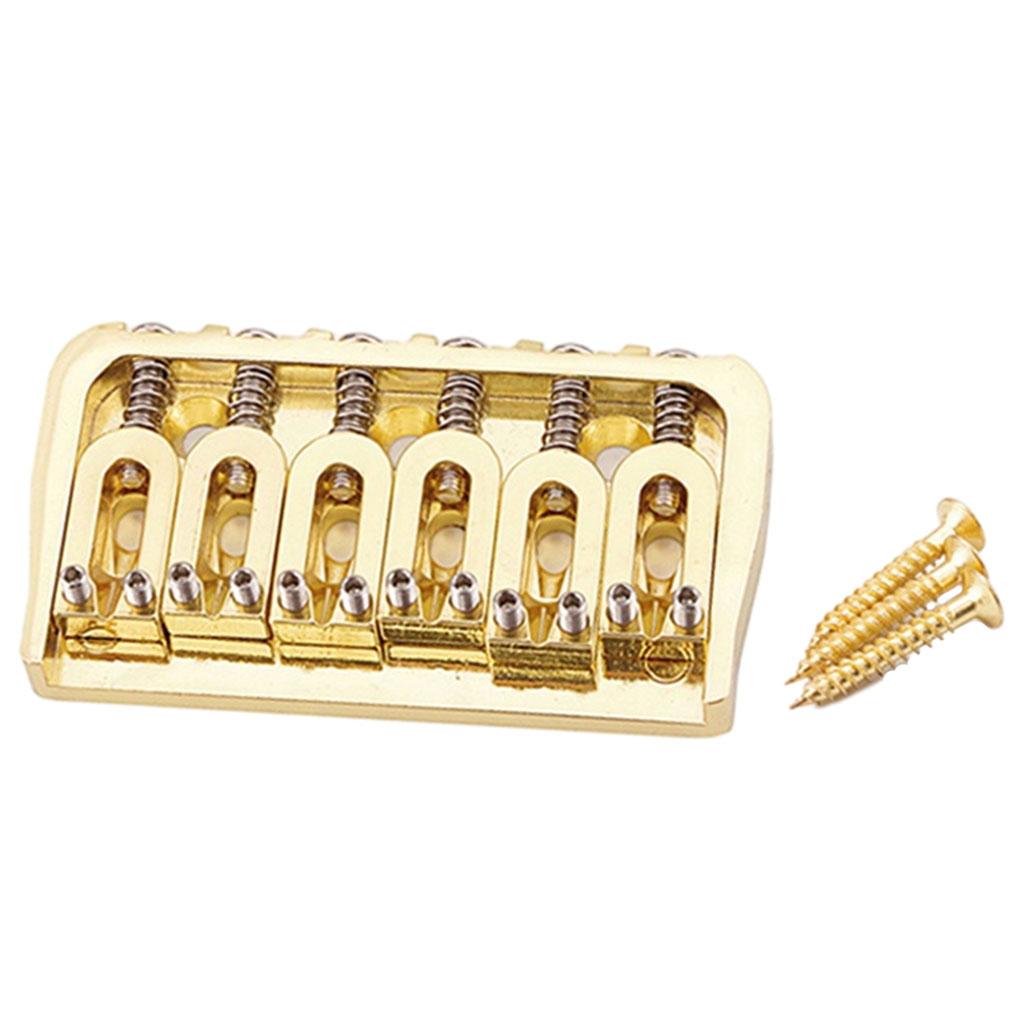 6 String Saddle Bridge Guitar Parts Accessories
