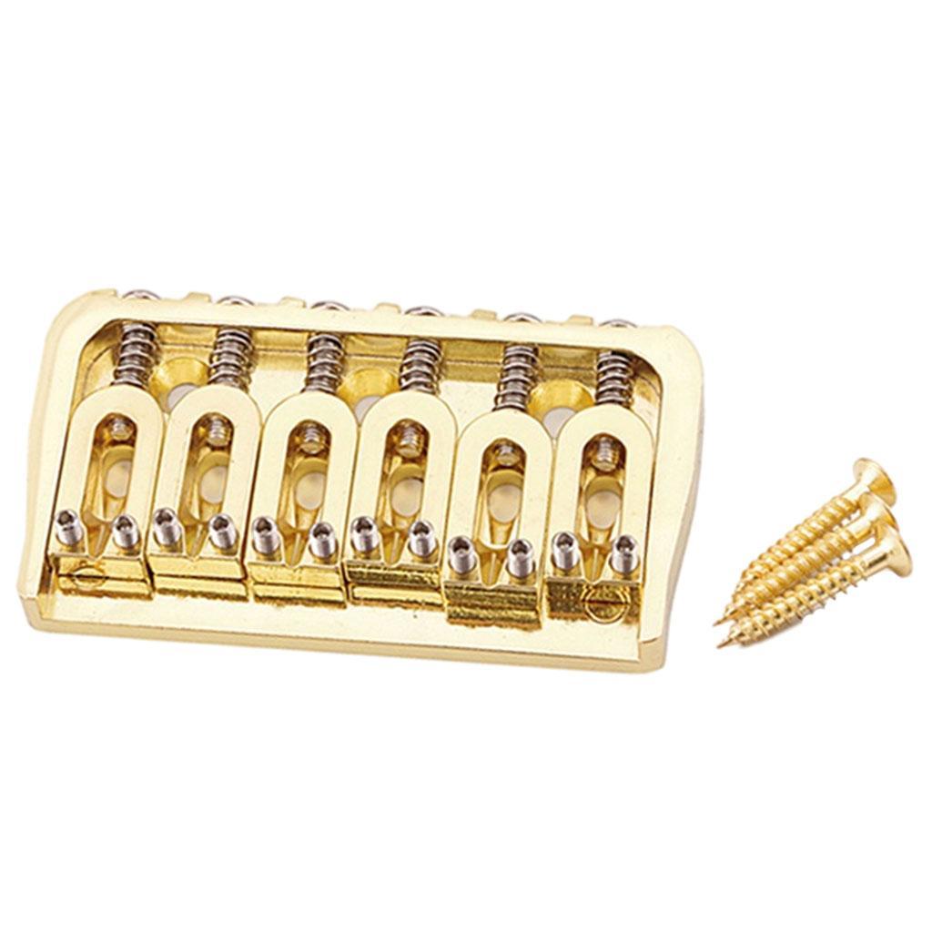 6 String Saddle Bridge Guitar Parts Accessories