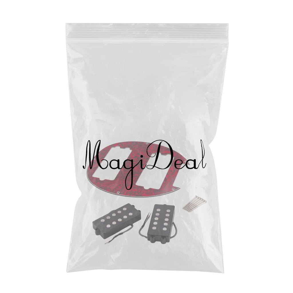Electric Guitar Humbucker Pickups Accessories for 5 String Bass Guitar red