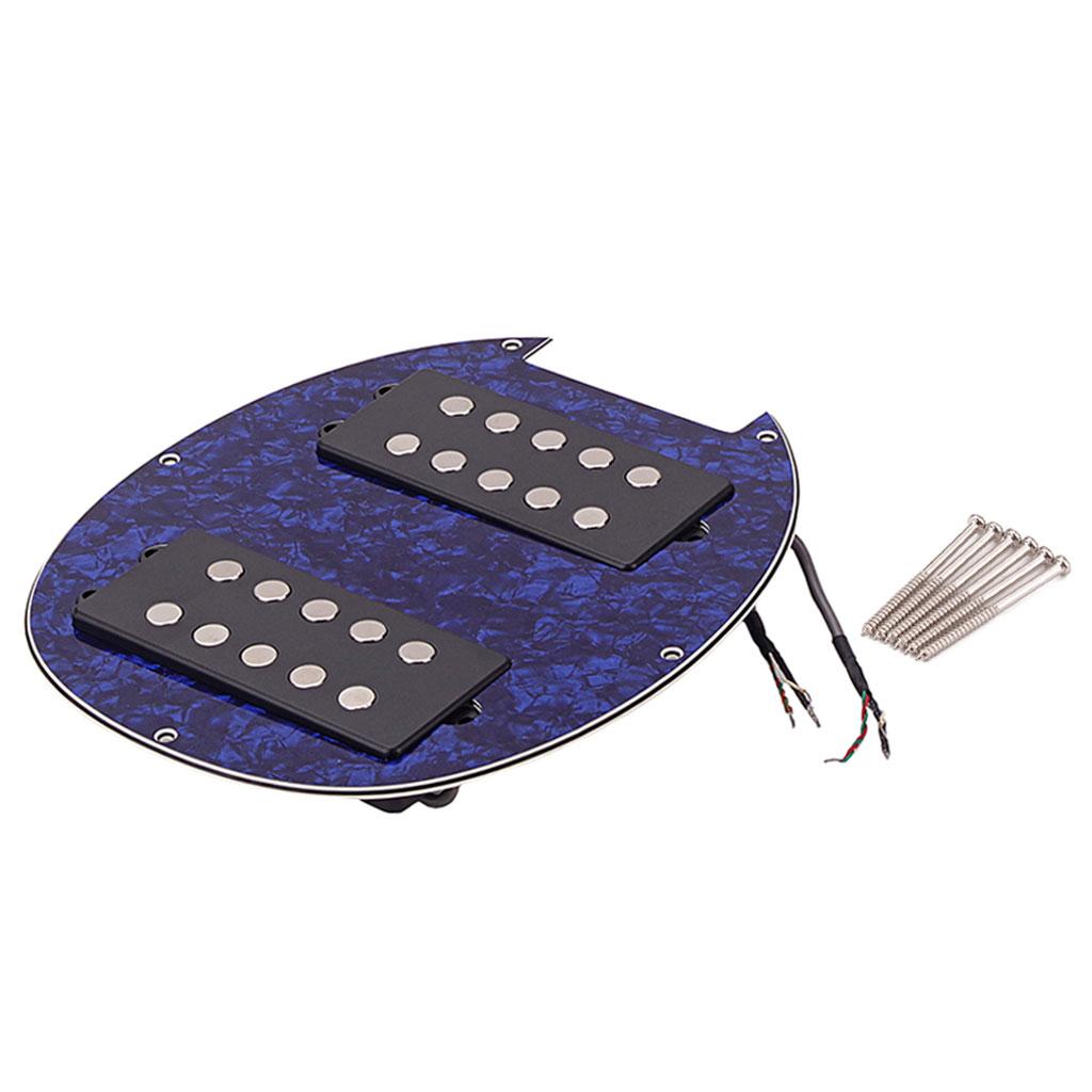 Electric Guitar Humbucker Pickups Accessories for 5 String Bass Guitar blue