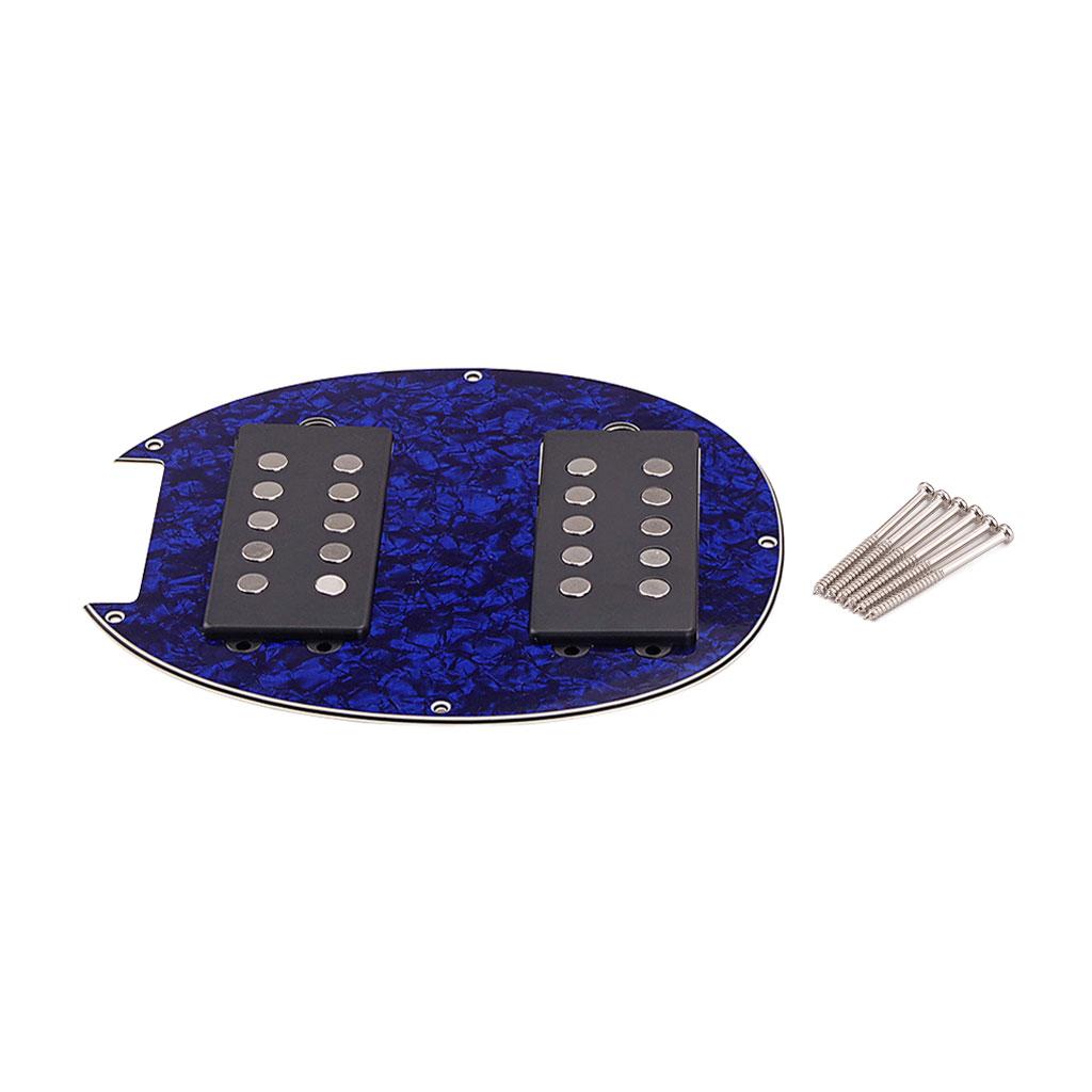 Electric Guitar Humbucker Pickups Accessories for 5 String Bass Guitar blue