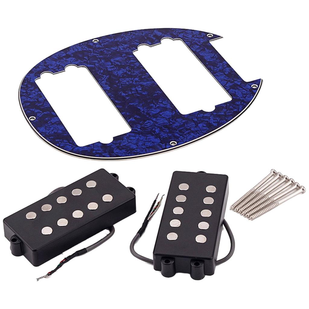 Electric Guitar Humbucker Pickups Accessories for 5 String Bass Guitar blue